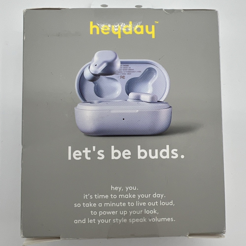 heyday‎ - True Wireless Bluetooth Active Noise Cancelling Earbuds - Lavender NEW